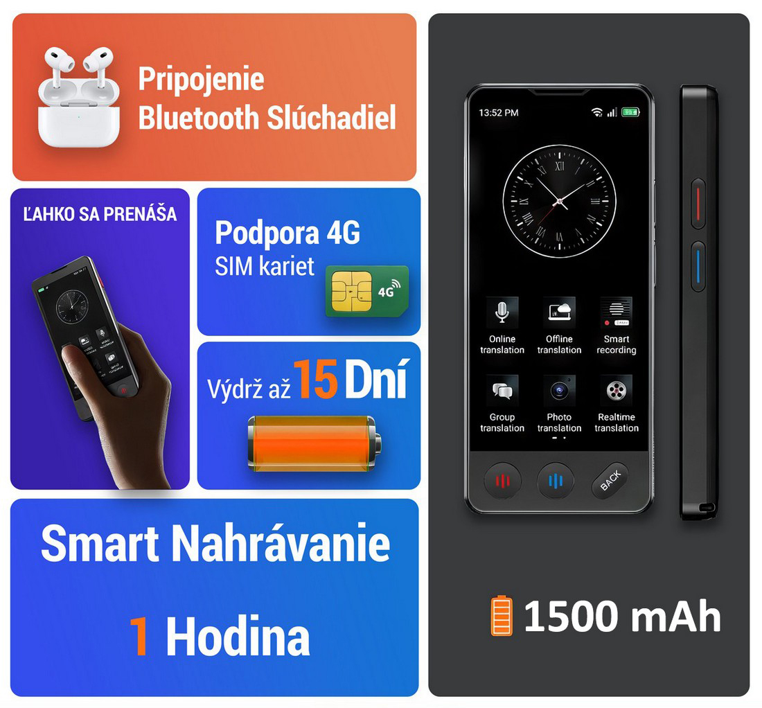 langie s3 podpora sluchadiel bluetooth, vydrž baterie