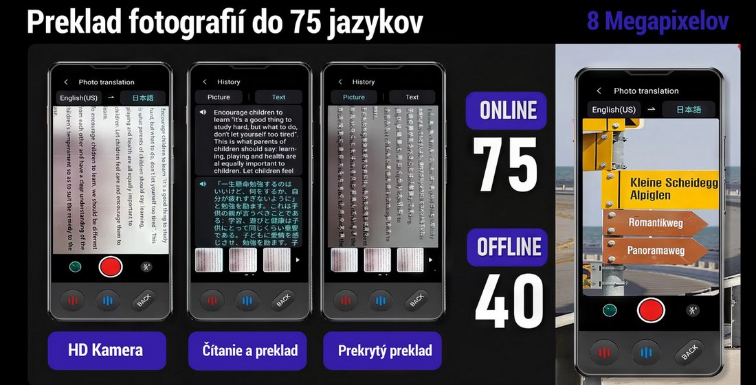 online preklad textu offline foto prekladač langie s3