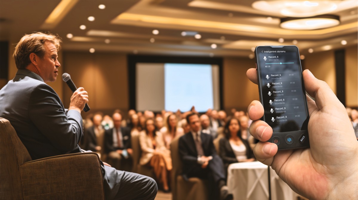 prekladač na prednášky konferencie zaznam zvuvku hlasu Langie S3